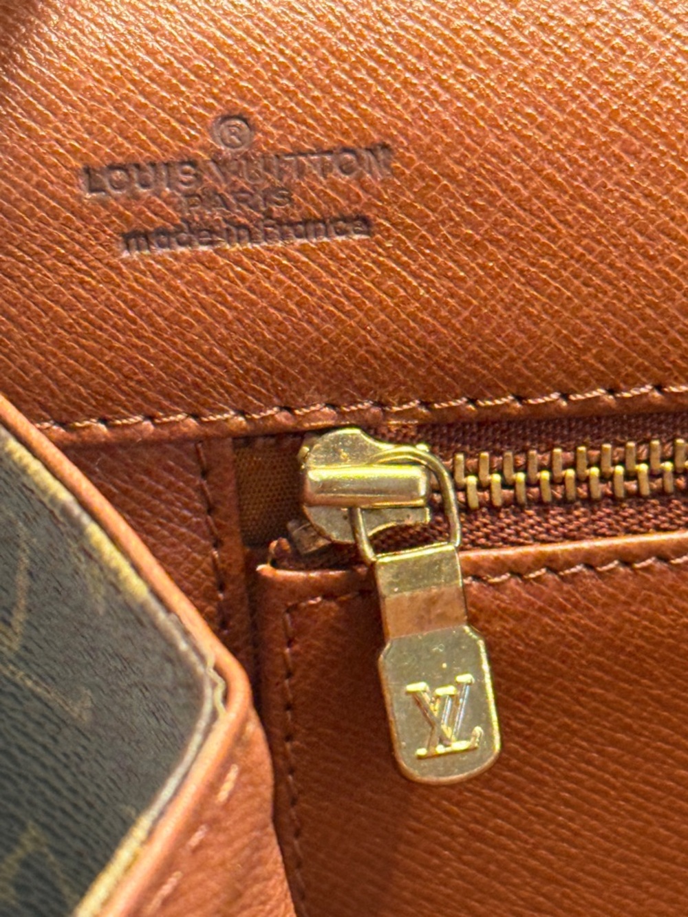 Louis Vuitton Vintage Monogram Canvas Clutch Pochette Brown LV Envelope Bag - Picture 17 of 17